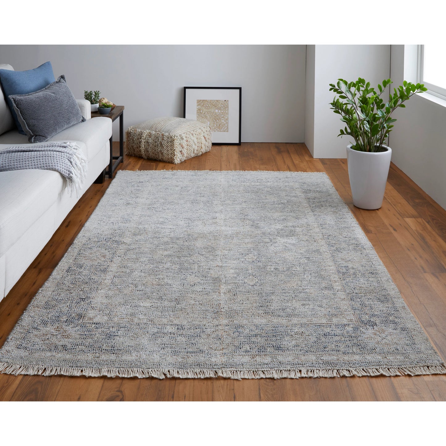 011 SI-1754228,SI-1754229,SI-1754230,SI-1754231,SI-1754232,SI-1754233 | Lifestyle | Caldwell Transitional Rug - 8799F by Feizy in gray, blue, taupe. Made from wool, viscose in a unique style.
