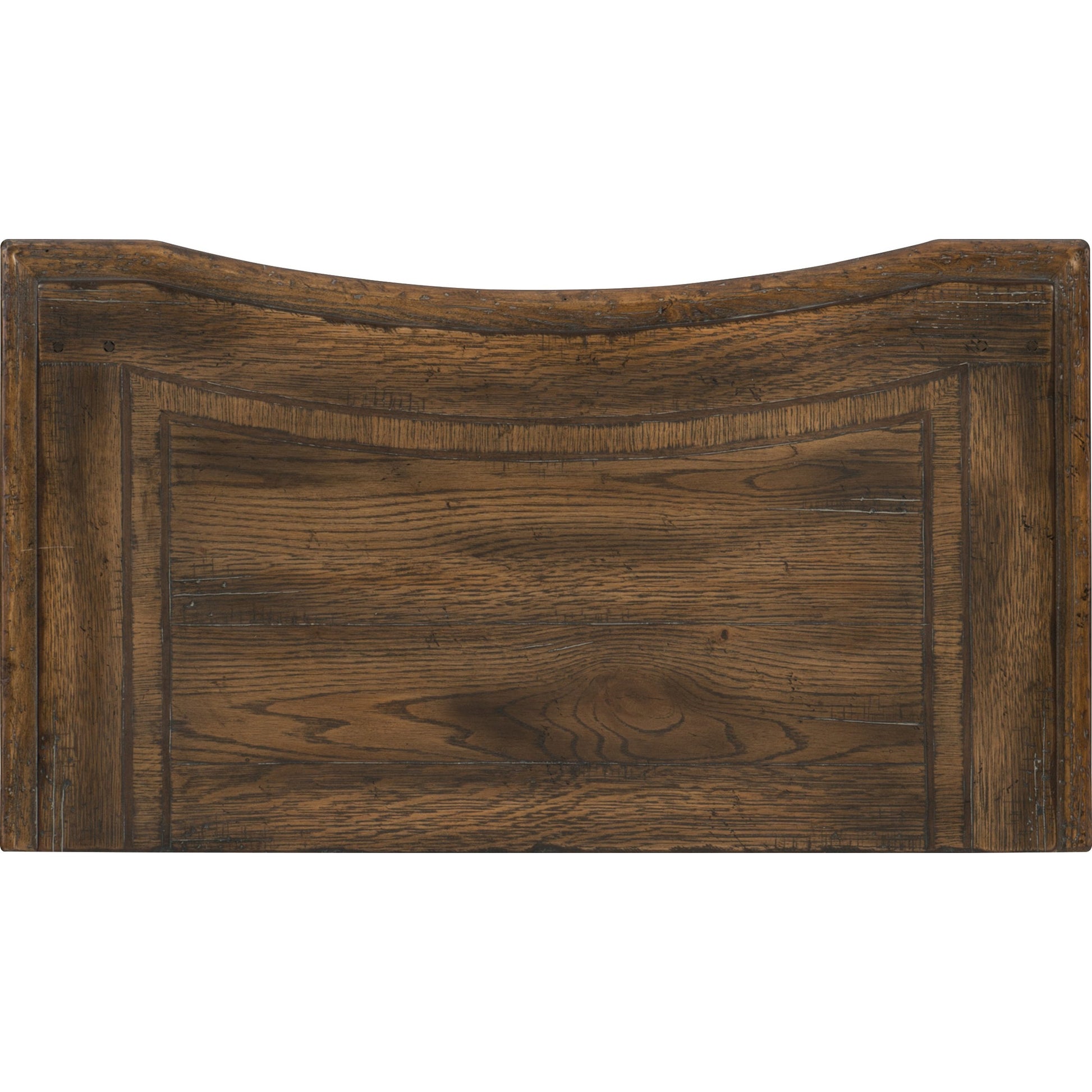 Elmendorf Nightstand by Hooker Furniture in saddle brown. Made from white oak, walnut veneers, cedar, resin in a traditional style.