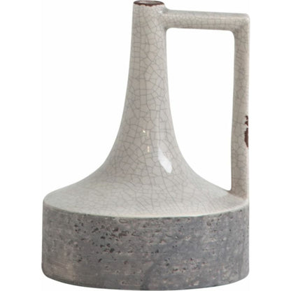 Burton Gray Jug Vase by Mercana in gray. Made from unique in a modern style.
