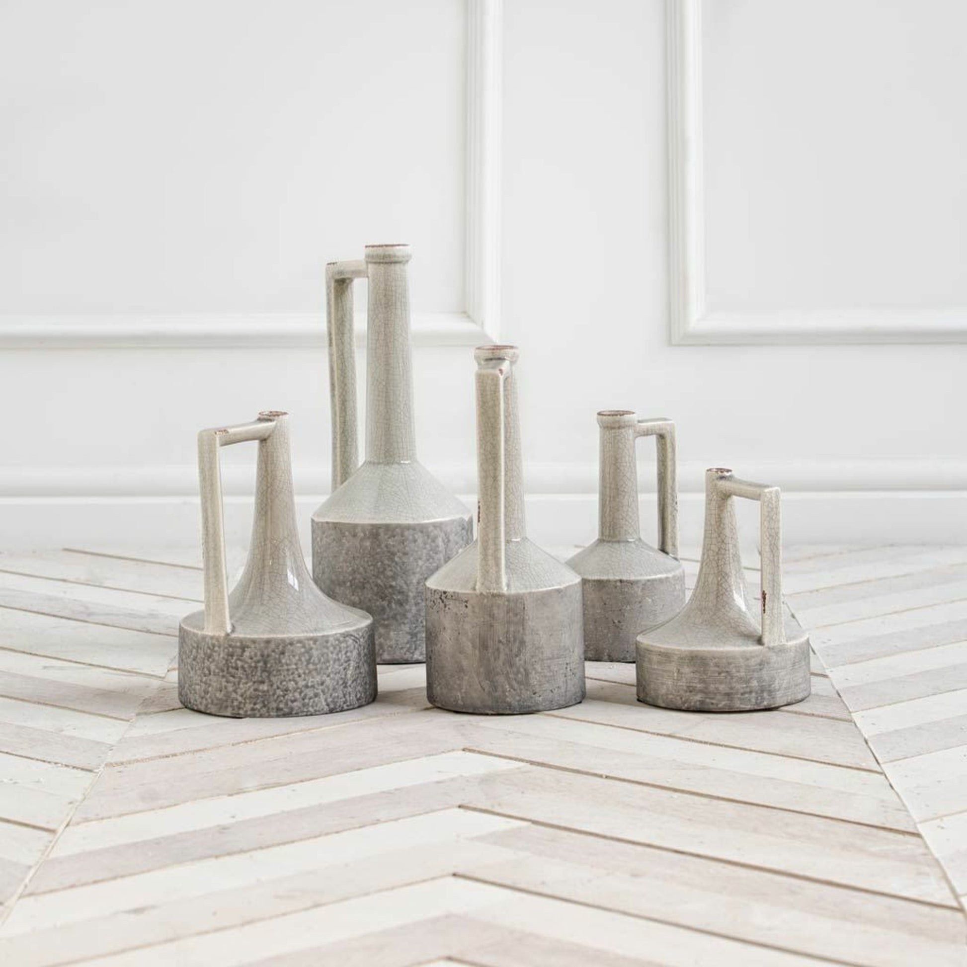 Burton Gray Jug Vase by Mercana in gray. Made from unique in a modern style.