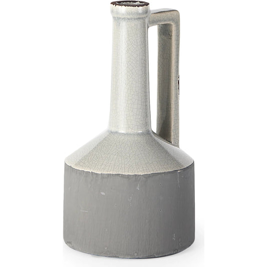 Burton Two Tone Jug Vase by Mercana in gray. Made from unique in a modern style.