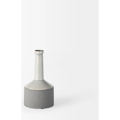 Burton Gray Jug Vase by Mercana in gray. Made from unique in a modern style.
