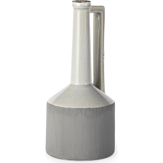 Burton Two Tone Jug Vase by Mercana in gray. Made from unique in a modern style.