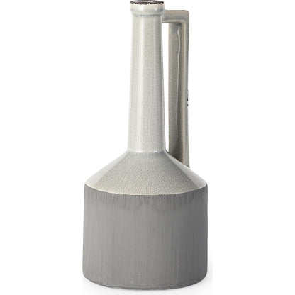 Burton Gray Jug Vase by Mercana in gray. Made from unique in a modern style.
