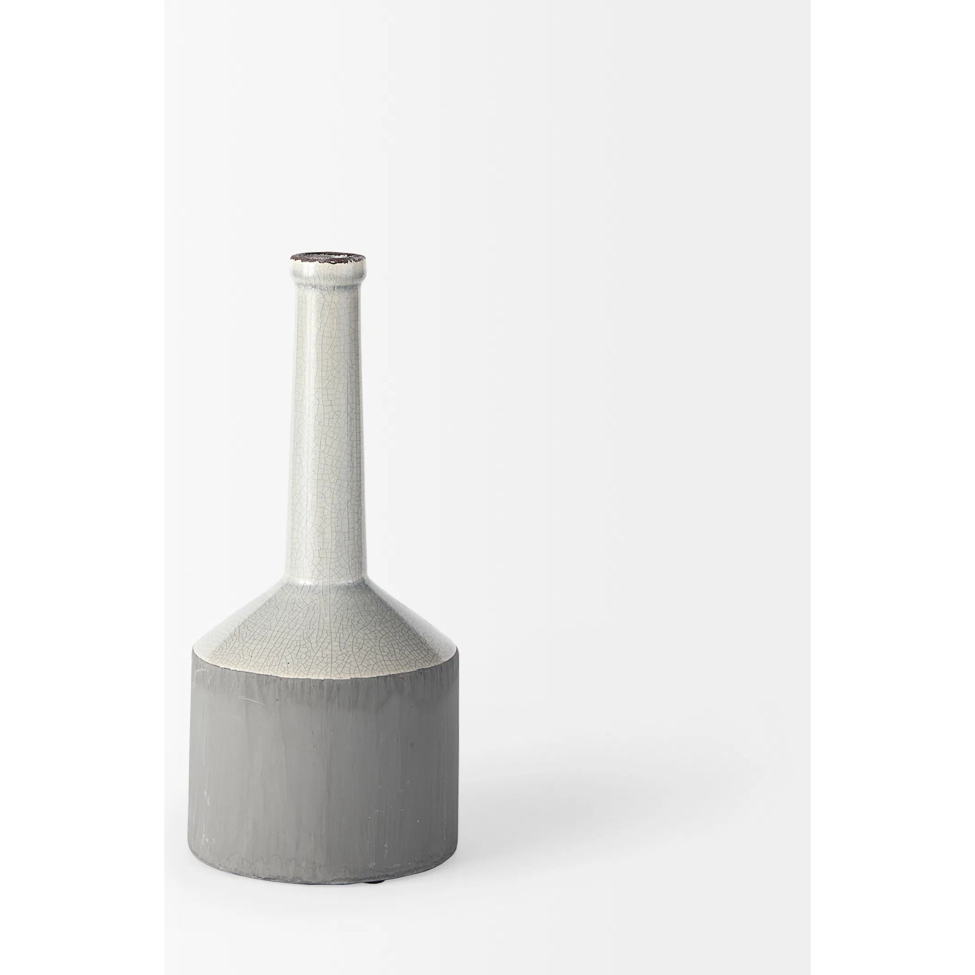 Burton Gray Jug Vase by Mercana in gray. Made from unique in a modern style.