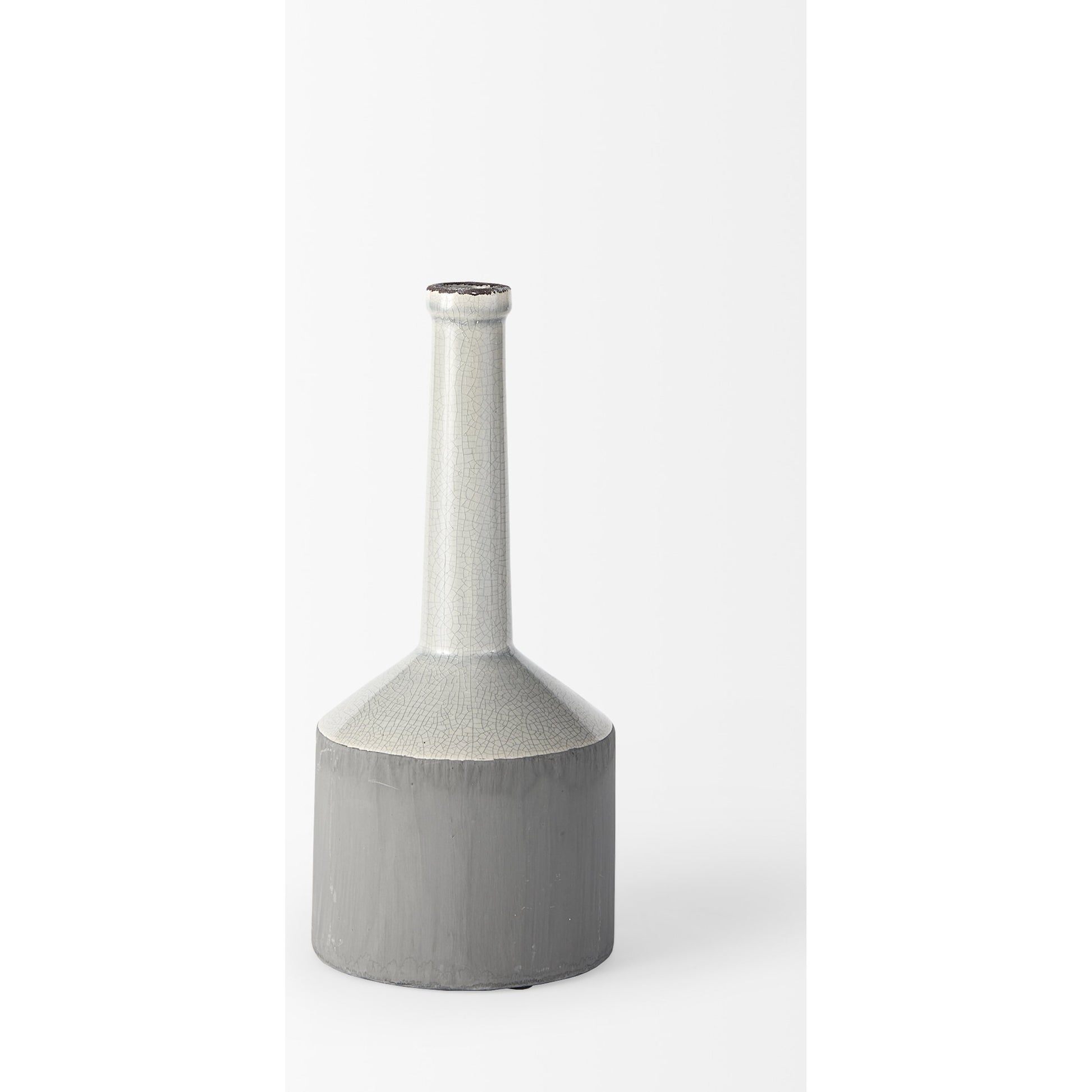 Burton Gray Jug Vase by Mercana in gray. Made from unique in a modern style.