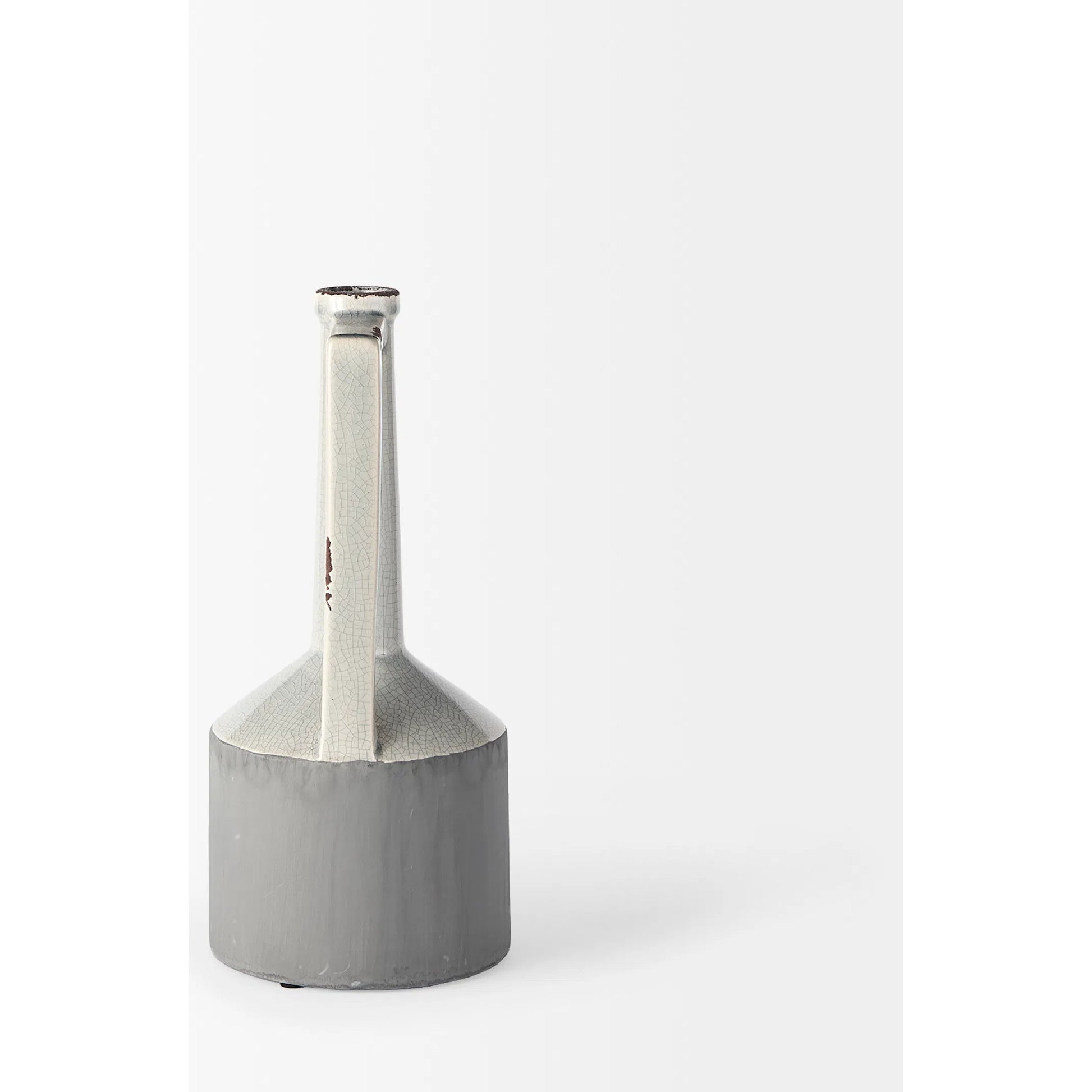 Burton Gray Jug Vase by Mercana in gray. Made from unique in a modern style.