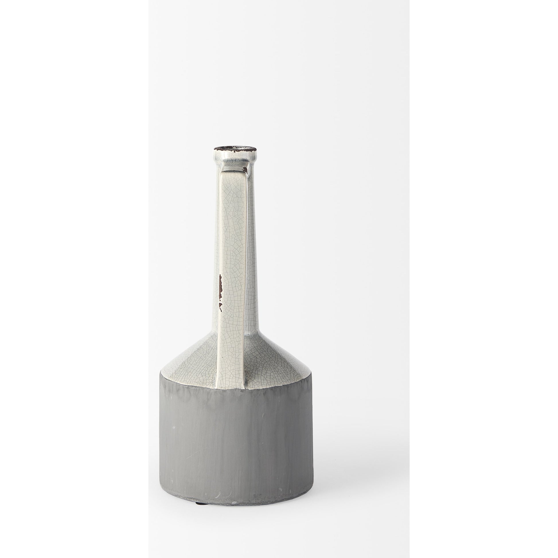 Burton Gray Jug Vase by Mercana in gray. Made from unique in a modern style.