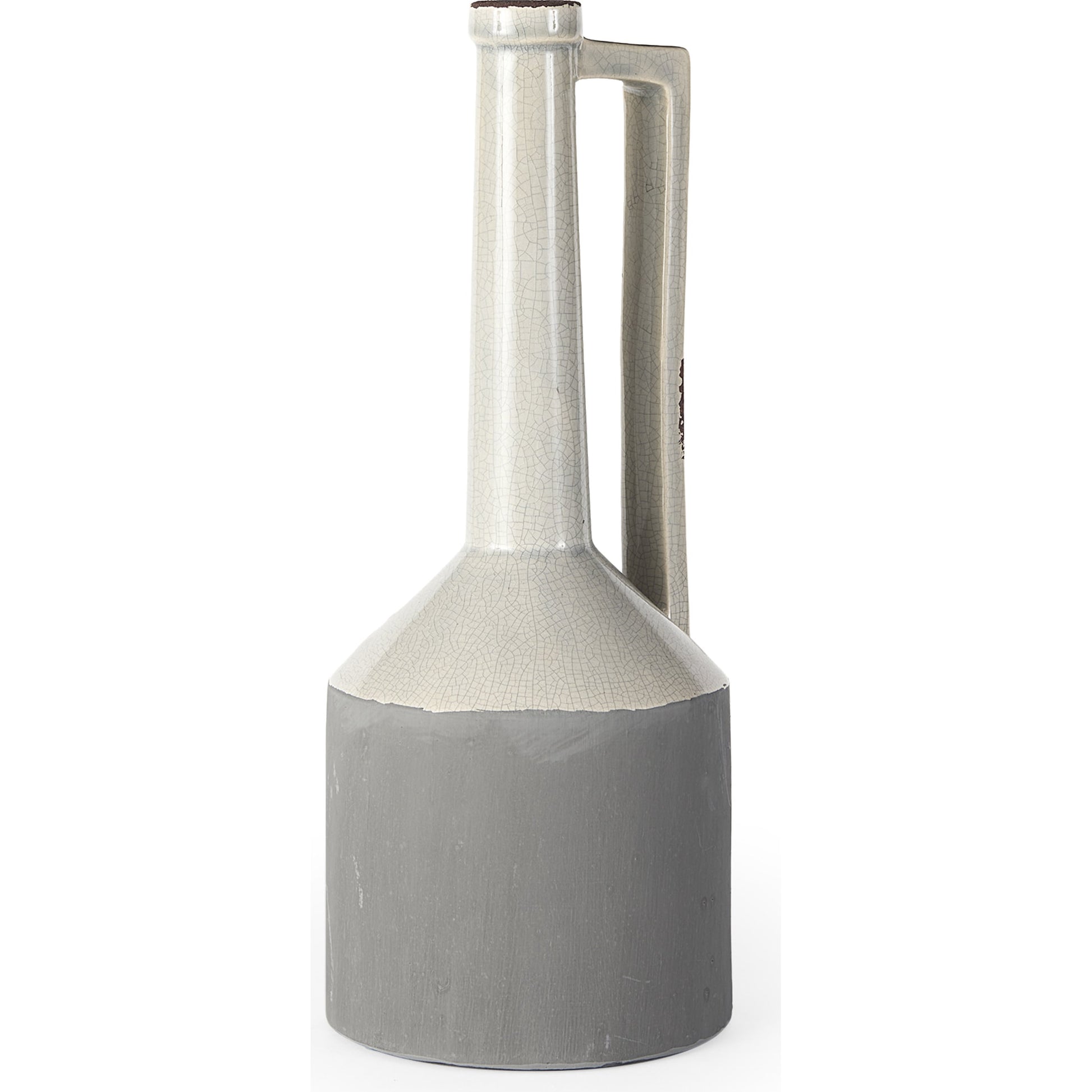 Burton Gray Jug Vase by Mercana in gray. Made from unique in a modern style.
