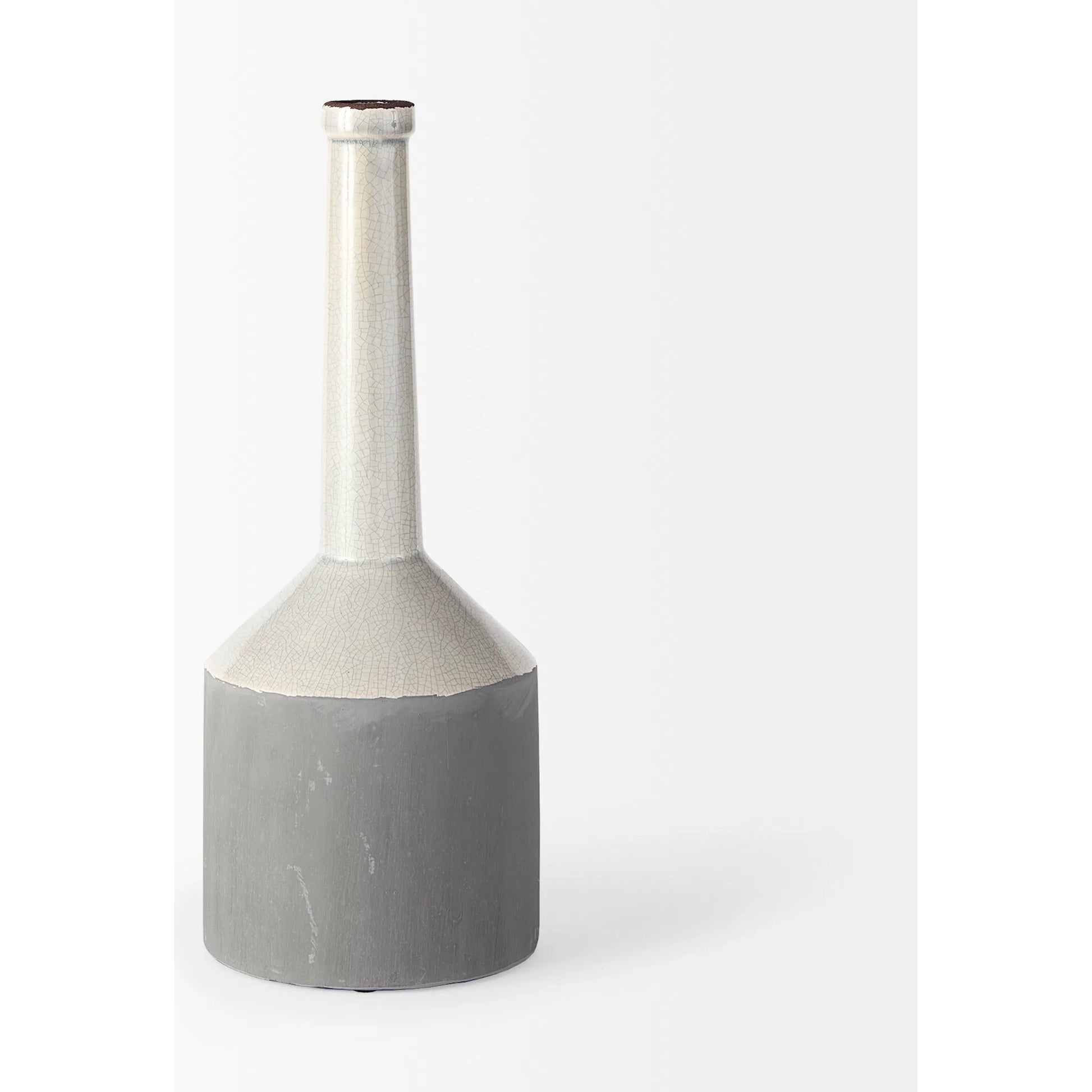 Burton Gray Jug Vase by Mercana in gray. Made from unique in a modern style.