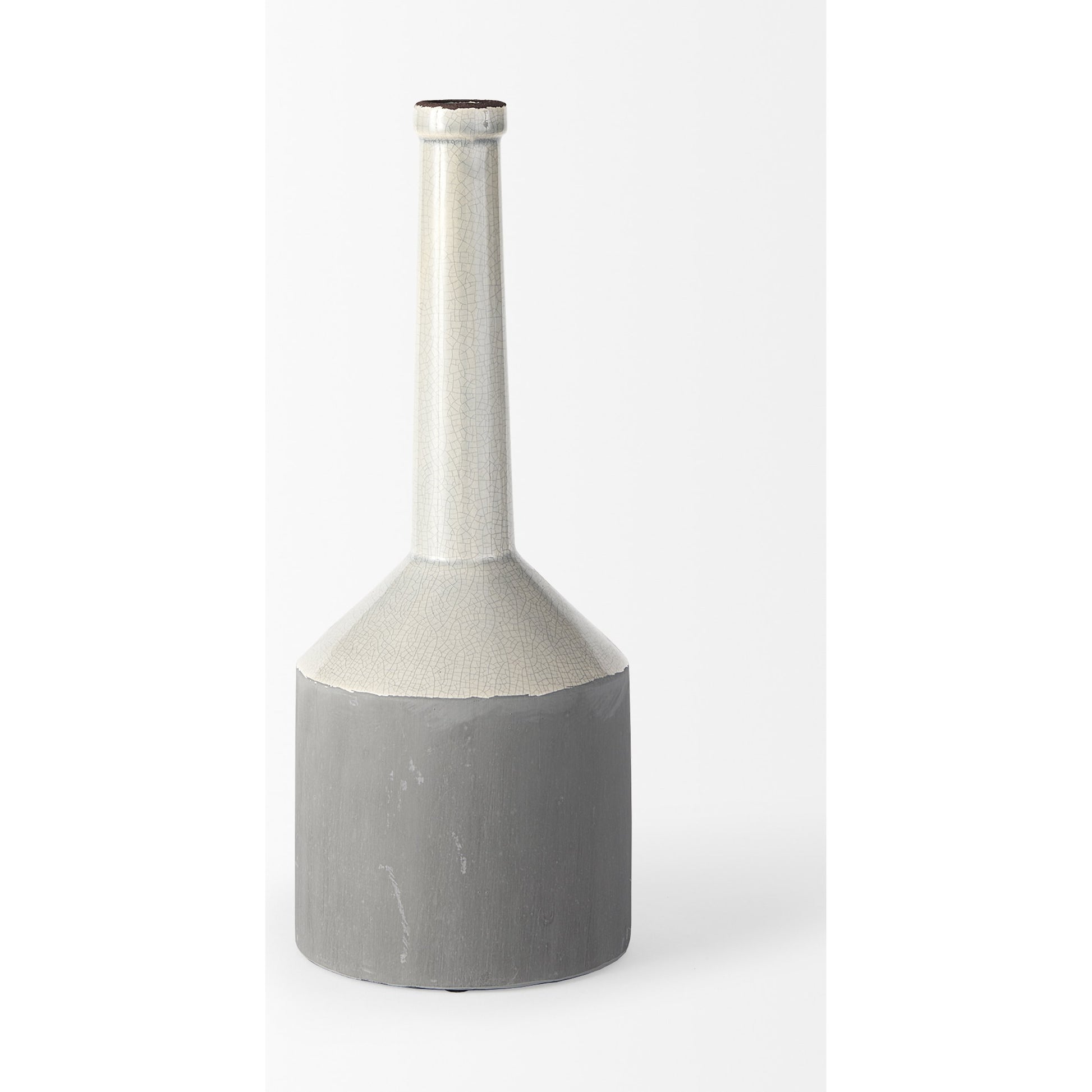 Burton Gray Jug Vase by Mercana in gray. Made from unique in a modern style.