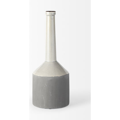 Burton Gray Jug Vase by Mercana in gray. Made from unique in a modern style.