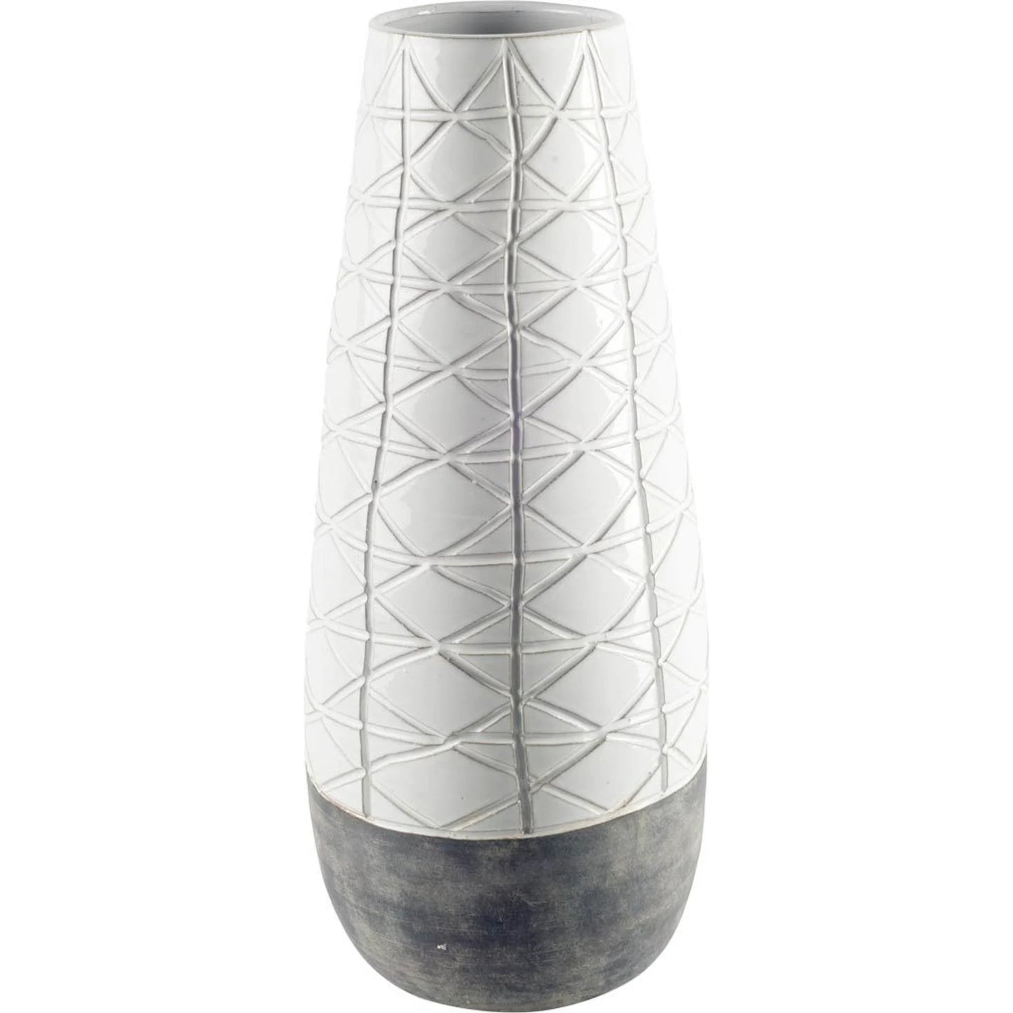 017 SR-815286 | Primary Silo | Harrier II Gray Dark Base Vase by Mercana in gray, white. Made from unique in a eclectic & global style.