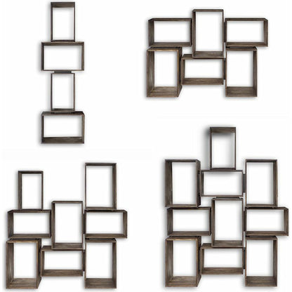 Simul Shelving Unit by Mercana in beige. Made from unique in a coastal style.