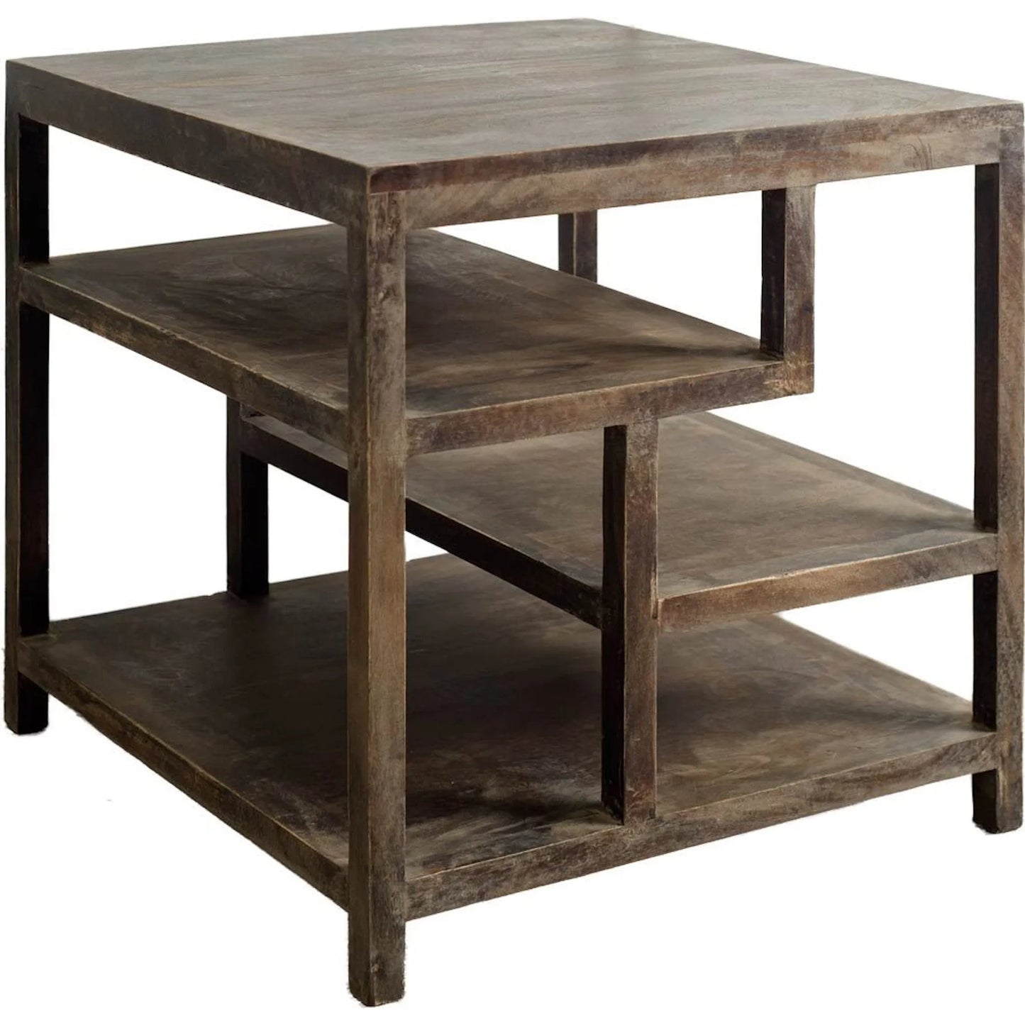 022 S-224586 | Primary Silo | Wright End/Side Table by Mercana in brown. Made from unique in a eclectic & global style.