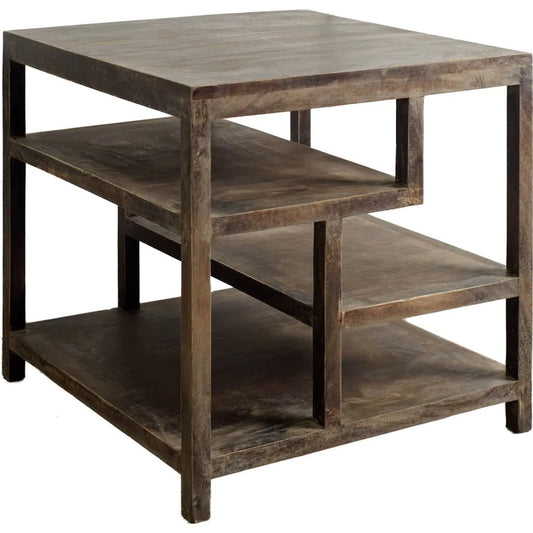 Wright End/Side Table by Mercana in brown. Made from unique in a eclectic & global style.