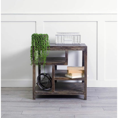 Wright End/Side Table by Mercana in brown. Made from unique in a eclectic & global style.