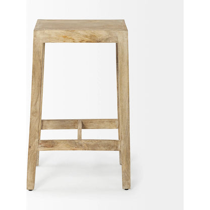 Colony Wood Seat Bar/Counter Stool by Mercana in natural. Made from unique in a modern style.