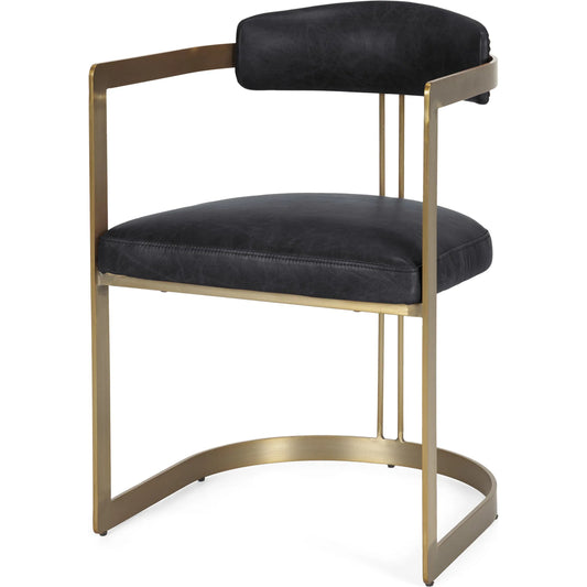 Hollyfield Leather Dining Chair by Mercana. Made from unique in a modern style.
