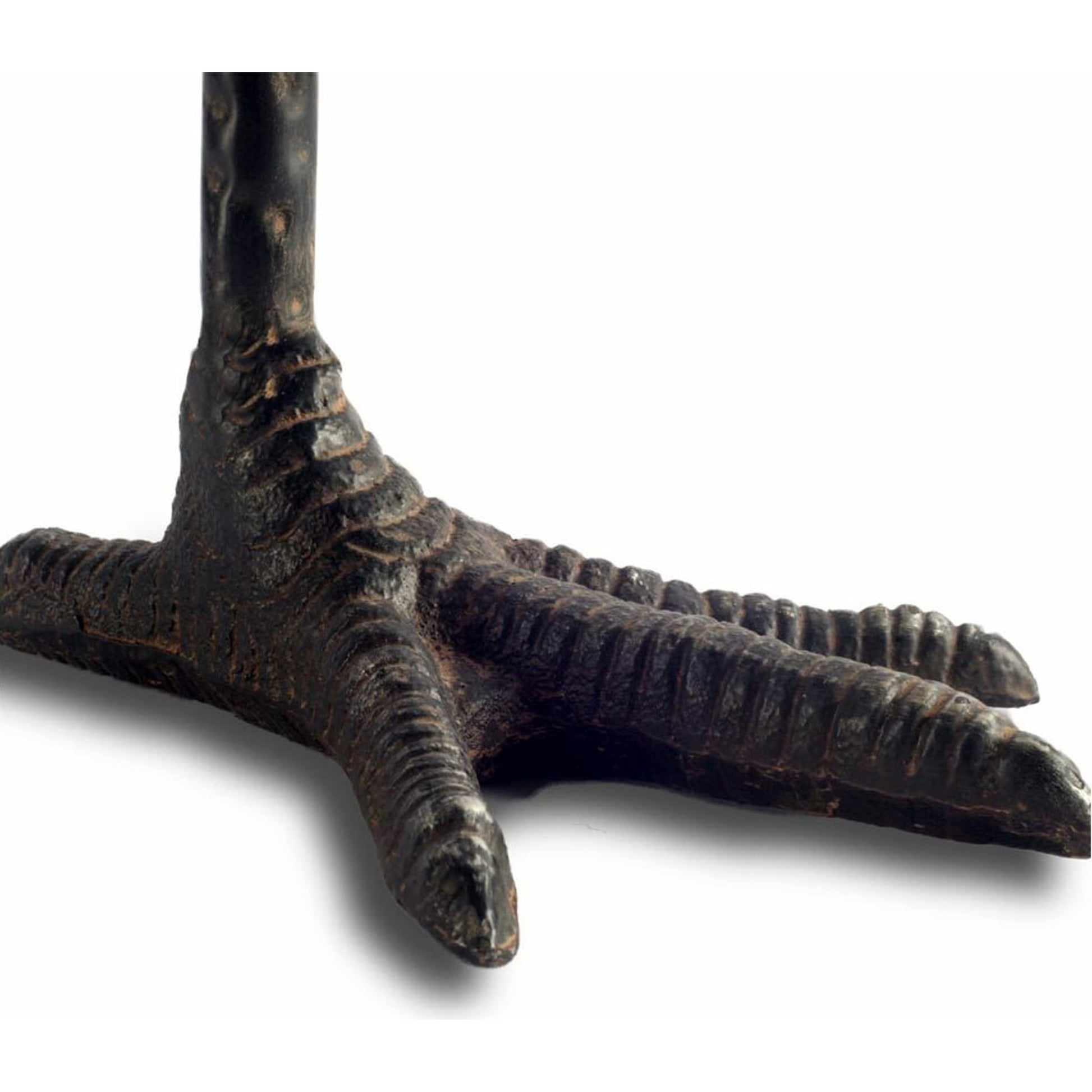 Daffy I Cast Iron Chicken Foot Table Candle Holder by Mercana in cast iron, white. Made from unique in a eclectic & global style.