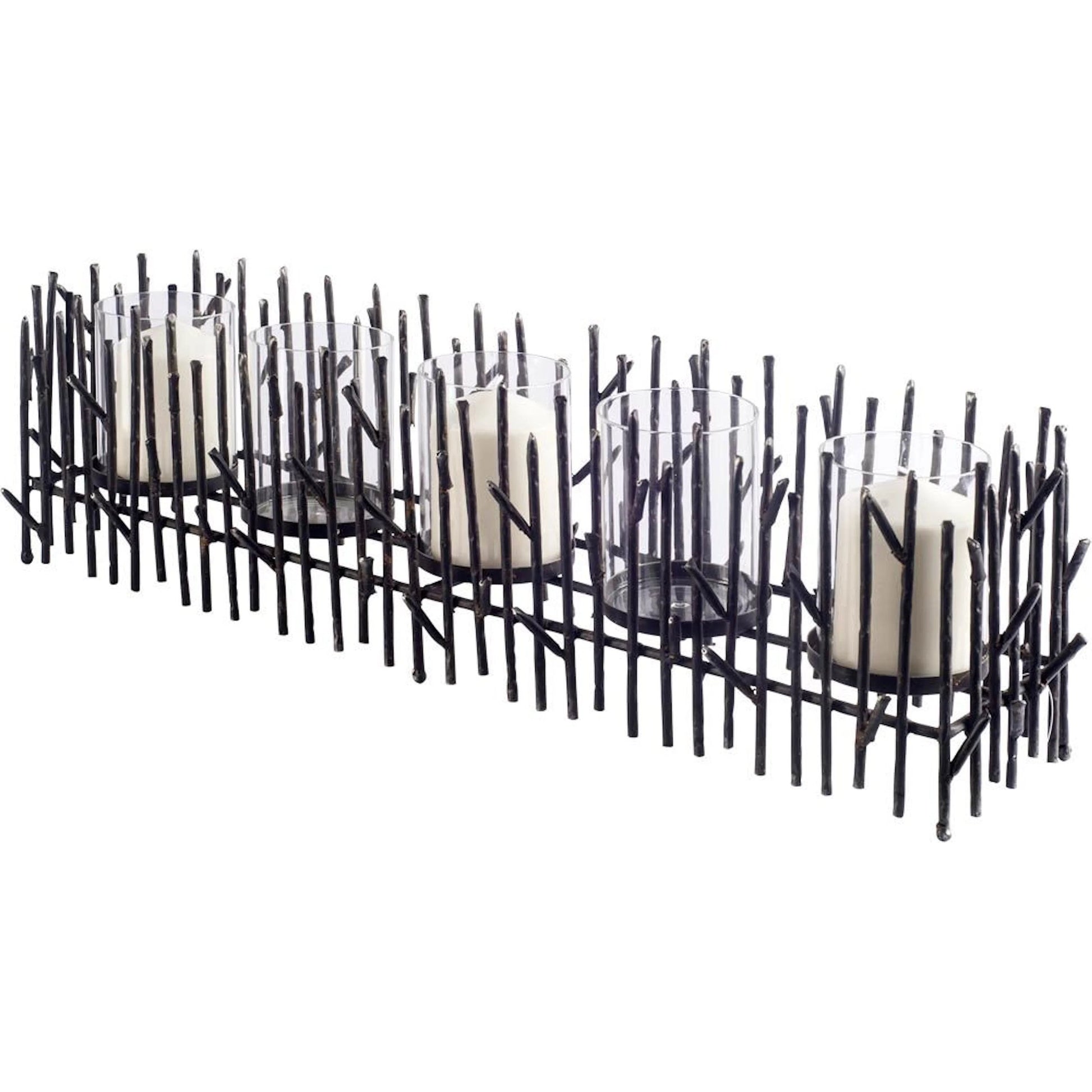 Mondavi Dark Twigs Table Candle Holder by Mercana in natural. Made from unique in a modern style.