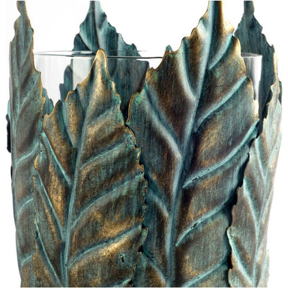 Pana I Leaf Table Candle Holder by Mercana in natural. Made from unique in a coastal style.