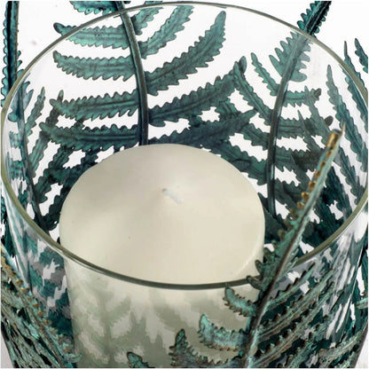 Palen I Fern Leaf Table Candle Holder by Mercana in natural. Made from unique in a coastal style.