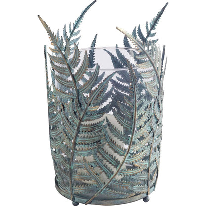 Palen I Fern Leaf Table Candle Holder by Mercana in natural. Made from unique in a coastal style.