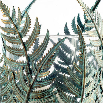 Palen I Fern Leaf Table Candle Holder by Mercana in natural. Made from unique in a coastal style.