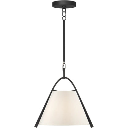 Frey Pendant by Currey and Company in satin black, brushed brown. Made from metal in a transitional style.