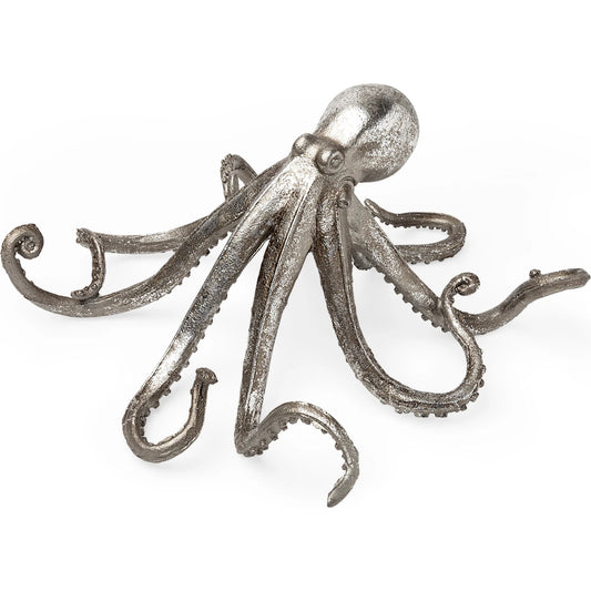 Strafford Octopus by Mercana in silver. Made from unique in a coastal style.