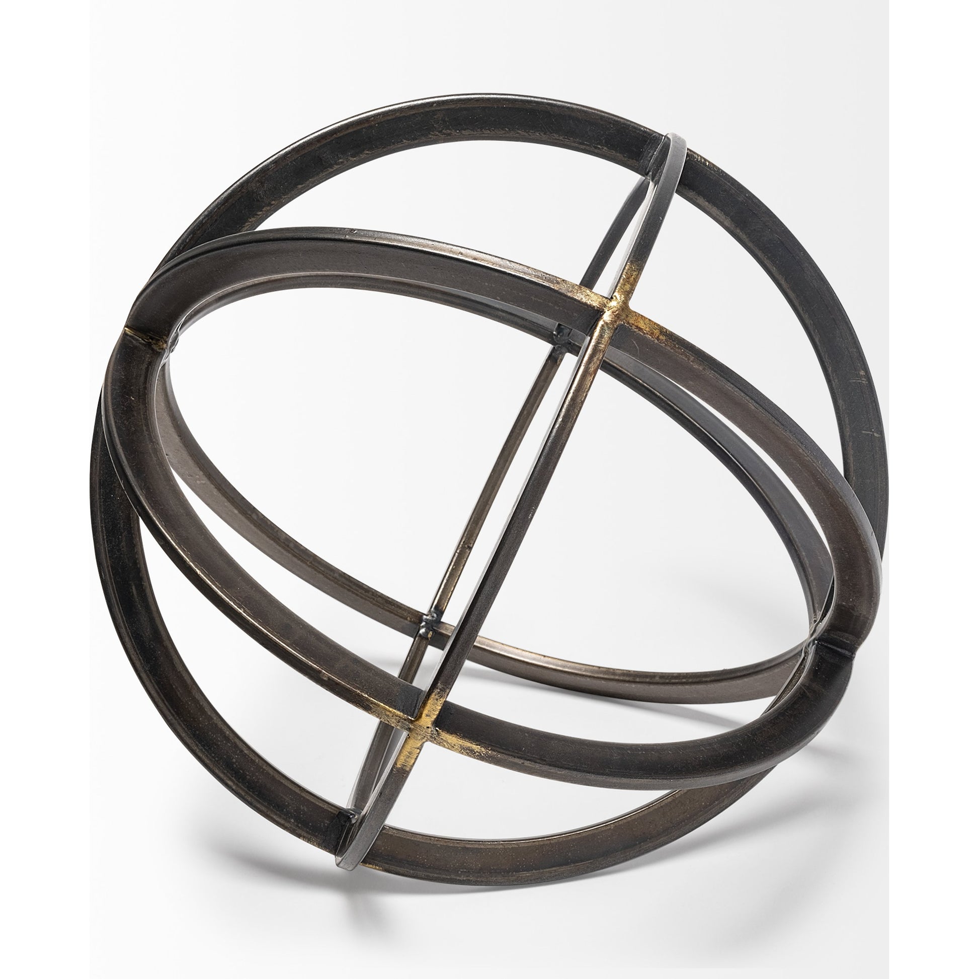 Galenna II Circular Decorative Orb by Mercana in black. Made from unique in a modern style.