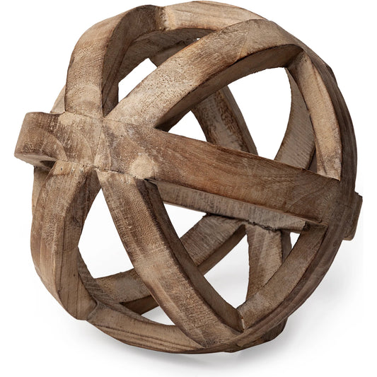 Tibik Wooden Orb by Mercana in natural. Made from unique in a coastal style.