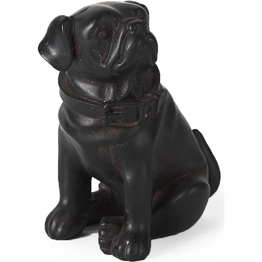 Cadence Pug Dog by Mercana in black. Made from unique in a traditional style.
