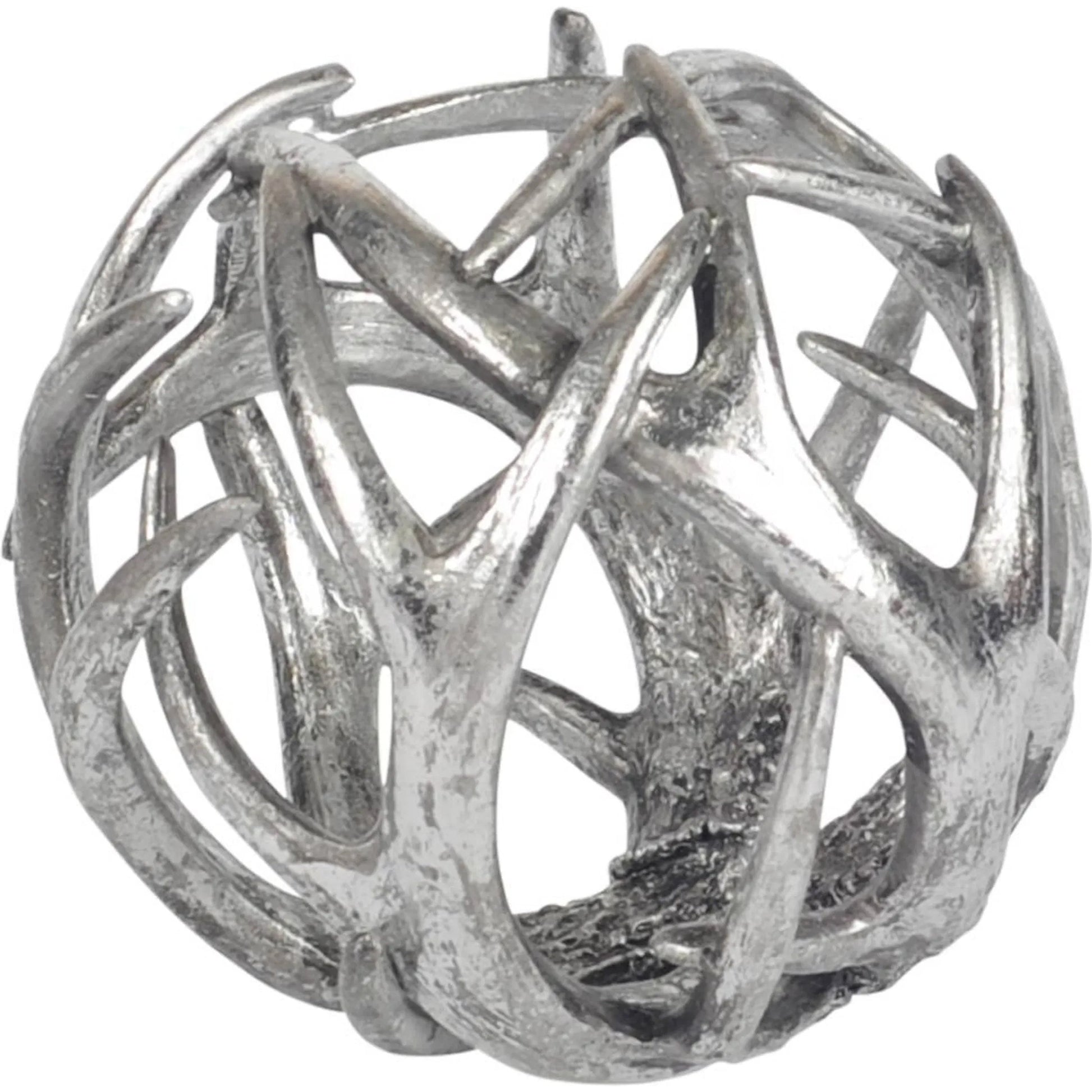 Ramus I Brown Antler Shaped Decorative Orb Ball by Mercana. Made from unique in a modern style.