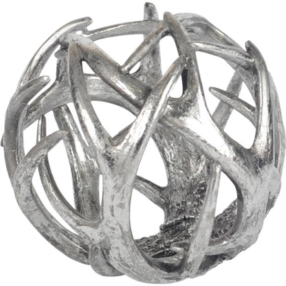 Ramus I Brown Antler Shaped Decorative Orb Ball by Mercana. Made from unique in a modern style.