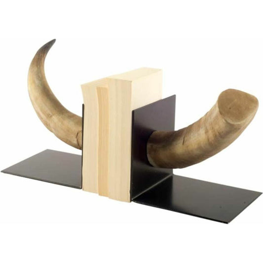 Nickerson Bull Horn Bookends Set of Two by Mercana in natural. Made from unique in a modern style.
