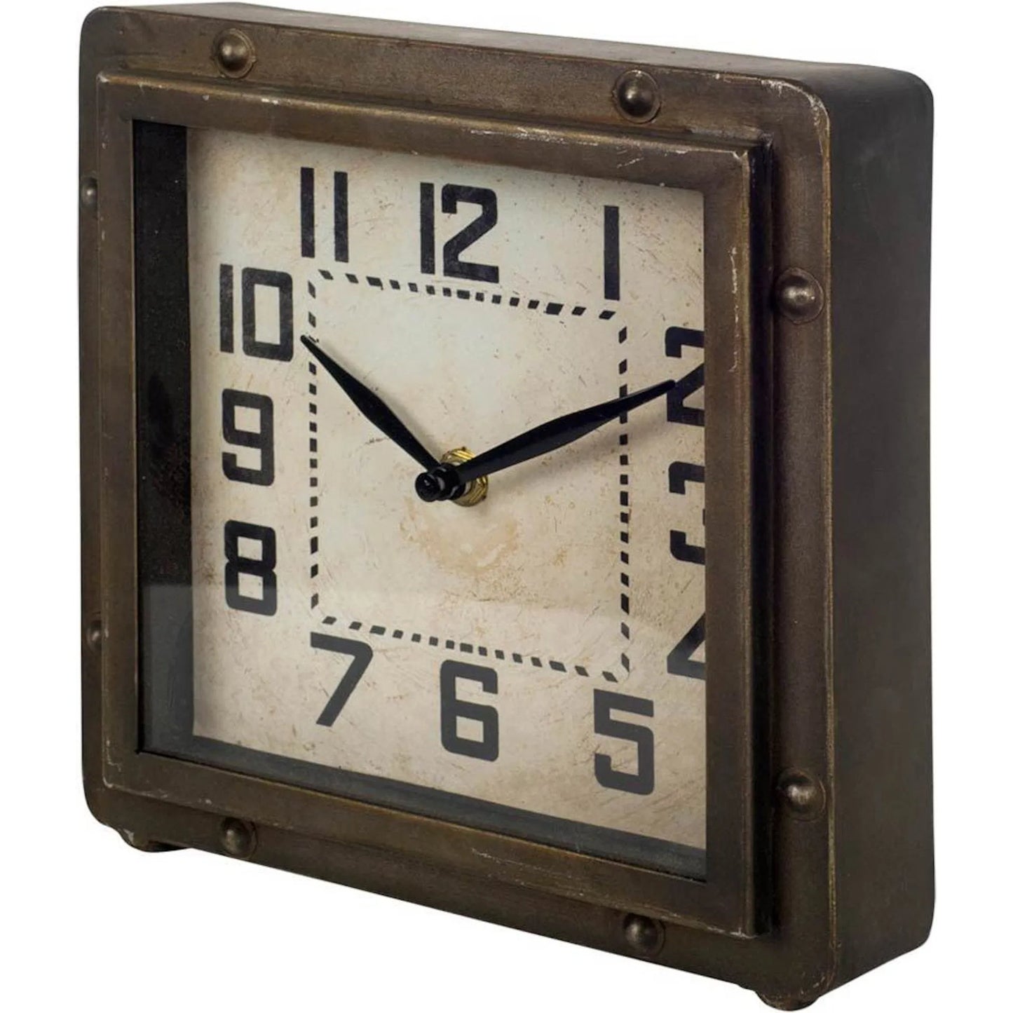 015 SR-815757 | Primary Silo | Redding Toned Square Table Clock by Mercana in natural. Made from unique in a modern style.