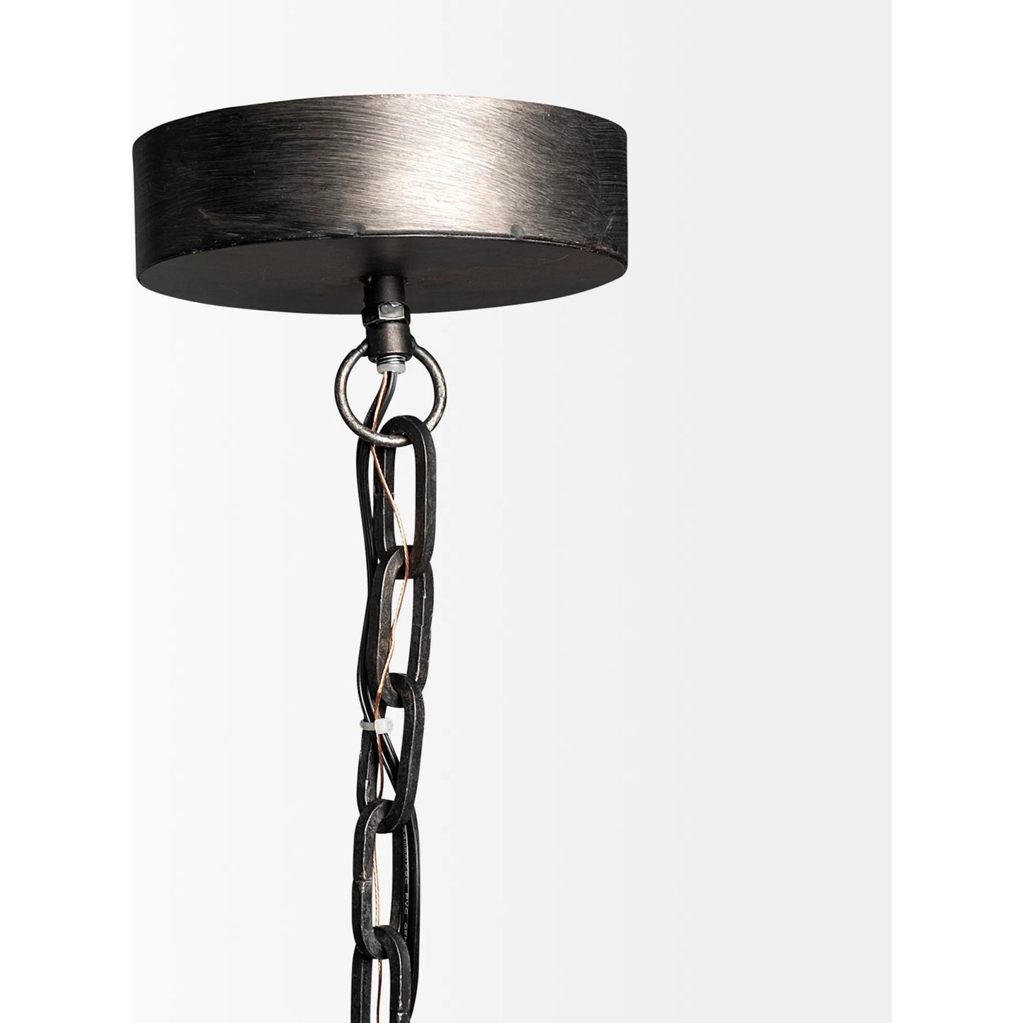 033 S-224939 | Closeup | Bashaw Pendant Light by Mercana in gray. Made from unique in a coastal style.