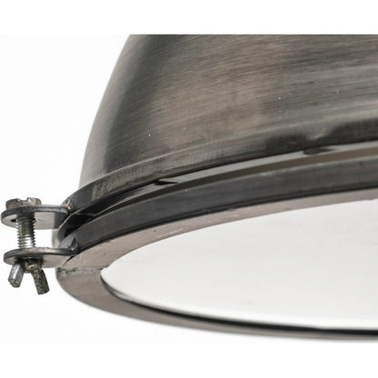 Bashaw Pendant Light by Mercana in gray. Made from unique in a coastal style.