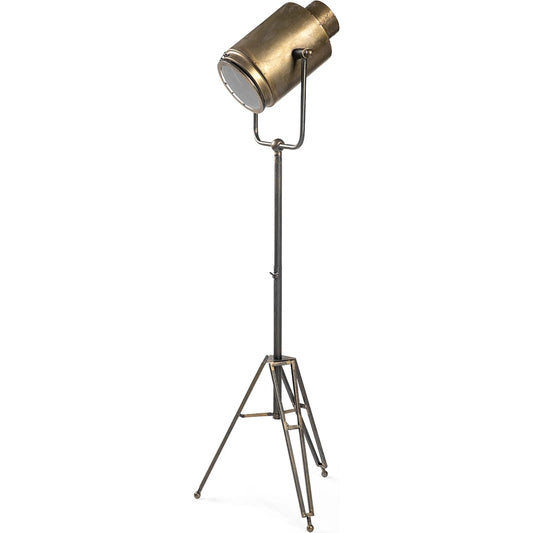 Debdou Floor Lamp by Mercana in gray. Made from unique in a modern style.