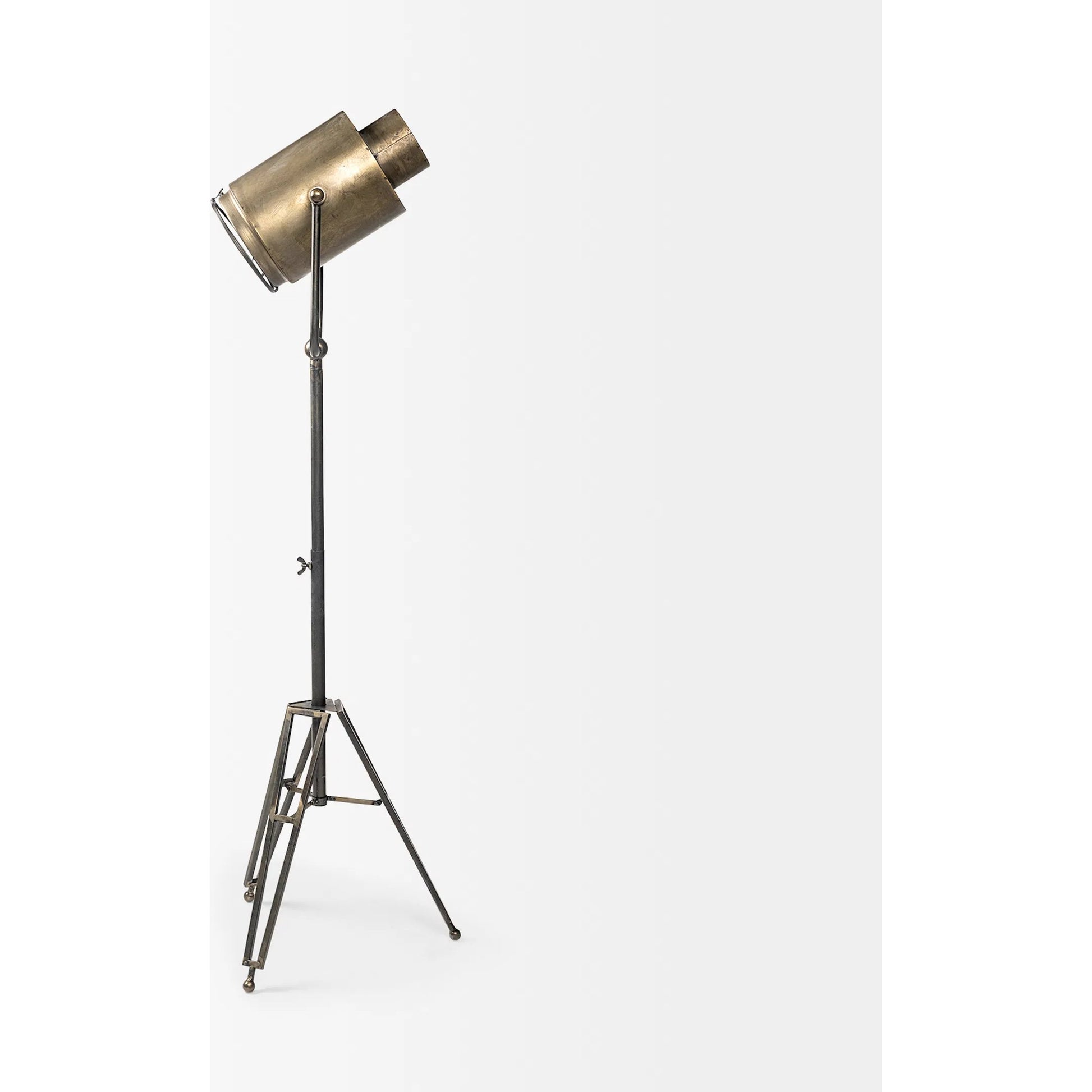 Debdou Floor Lamp by Mercana in gray. Made from unique in a modern style.
