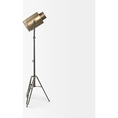 Debdou Floor Lamp by Mercana in gray. Made from unique in a modern style.