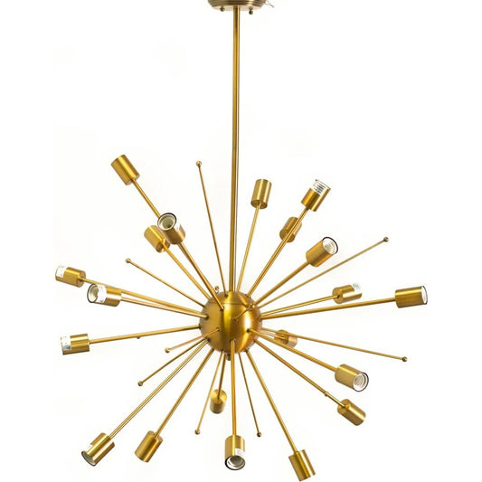 Edisonna Chandelier by Mercana in gold. Made from unique in a modern style.