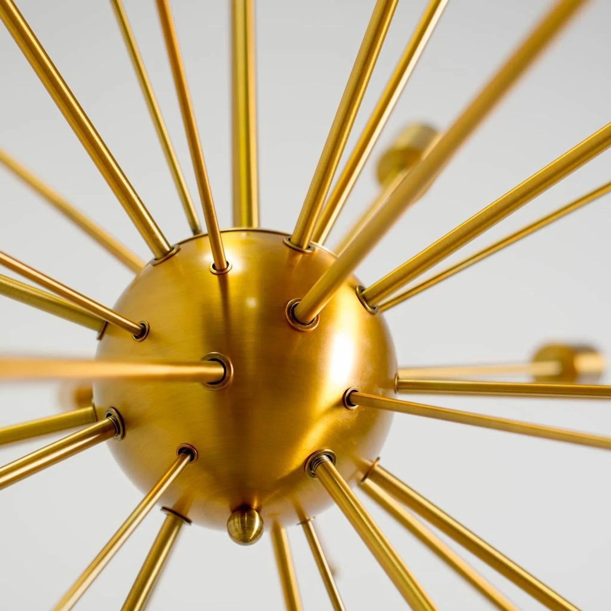 Edisonna Chandelier by Mercana in gold. Made from unique in a modern style.