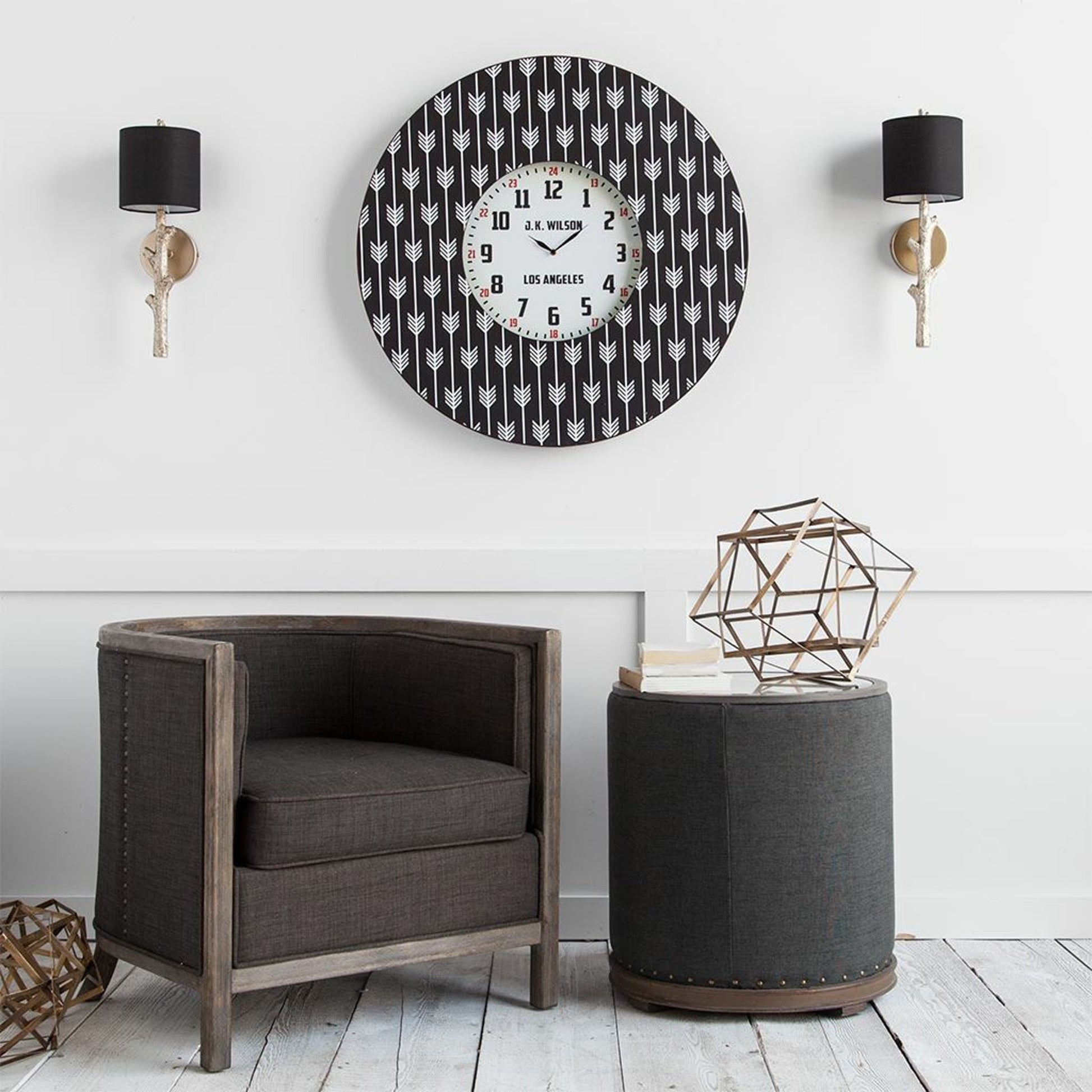 Sabinal Wall Sconce by Mercana in gold. Made from unique in a modern style.