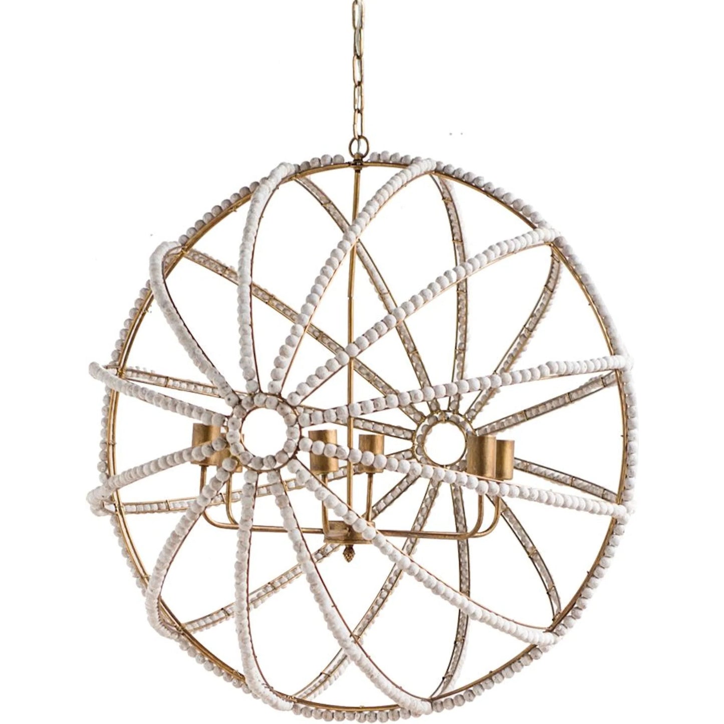 064 S-225007 | Primary Silo | Ava Chandelier by Mercana in white. Made from unique in a modern style.