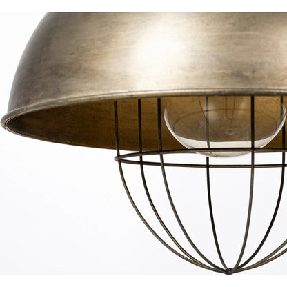 Dawson Pendant Light by Mercana in gray, brass. Made from unique in a modern style.