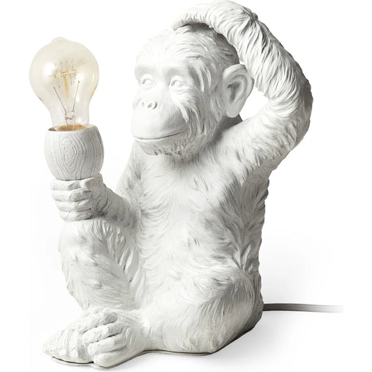 Simia Table Lamp by Mercana in white. Made from unique in a modern style.