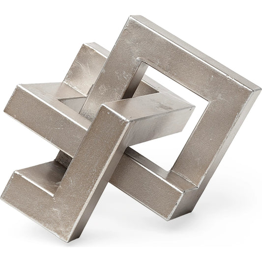 Link Sculpture Decorative Object by Mercana in natural. Made from unique in a modern style.
